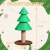 31.5in Christmas Tree Cat Scratcher, Cat Scratching Post for Indoor Cats, Large Sisal Cat Scratching Tree Cat Scratch Tower, Green