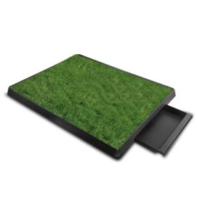 pet Dog Potty Training Artificial Grass Pad Pet Cat Toilet Trainer Mat Puppy Loo Tray Turf (Option: Green)